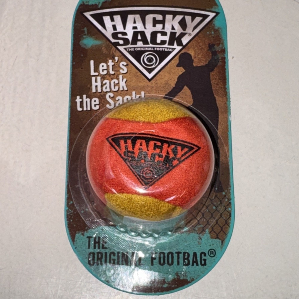 Hacky Sack By PlayMonster 2026 The Original Footbag Yellow & Orange